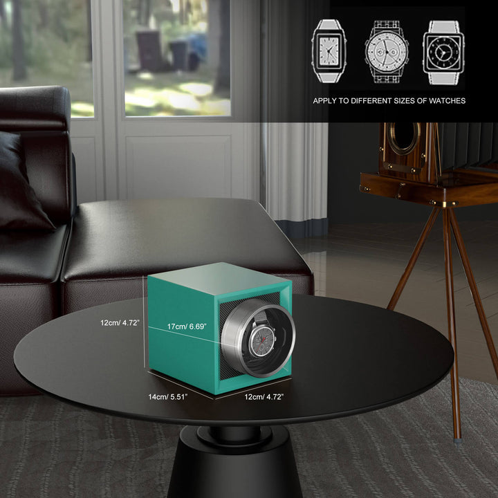 Remontoir de montre simple, double alimentation avec couvercle