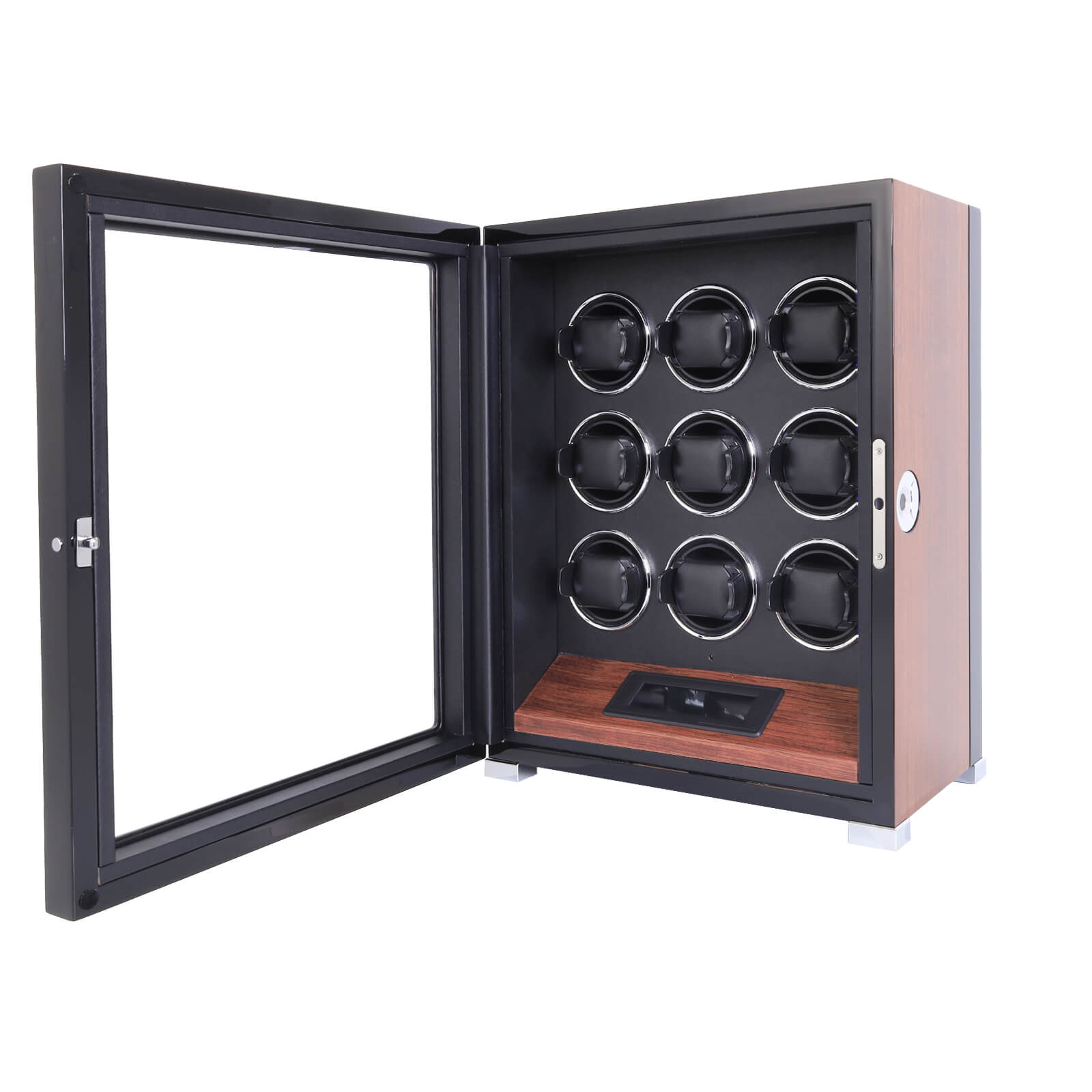 Fingerprint Unlock Watch Winder with RGB Atmosphere Lighting